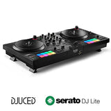 Hercules DJControl Inpulse T7 -Controladora de DJ Motorizada Negra de 2 Decks - incluye Serato DJ Lite y el software DJUCED