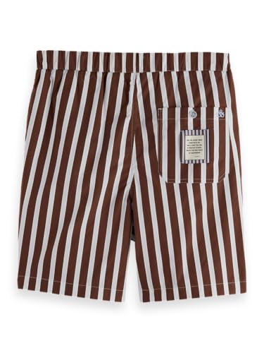 Scotch & Soda Fave Bermuda Shorts, Bermudas, Hombre, Cold Brew Stripe, XL