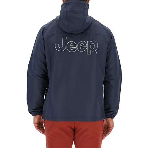JEEP O102712-Q020 J CHAQUETA HOMBRE LIERA CON CAPUCHA Estampado Trasero Contorno J23S Hombre Night Blue/Almond XXL