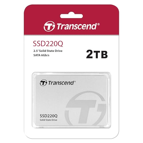 Transcend 2TB SSD220Q 2 TB 2.5 Pulgadas SATA III 6 GB/s Disco de Estado Sólido Interno QLC NAND TS2TSSD220Q