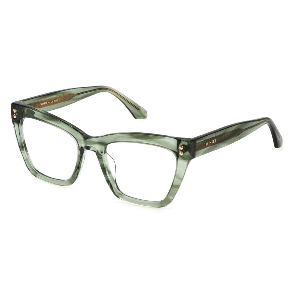 TWINSET VTW013V Gafas, TRASP.Striped Green, 53 para Mujer