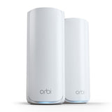 NETGEAR Orbi Mesh WiFi 7 Orbi Serie 770 (RBE772) | Router + 1 Extensores de Rango de satélite |Cobertura de hasta 360 m2 |100 Dispositivos |Puerto de Internet de 2.5 G