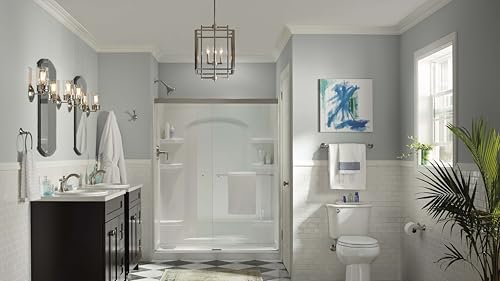 KOHLER, Botiquín de baño, Puerta única con Espejo, Bordes biselados, Aluminio anodizado