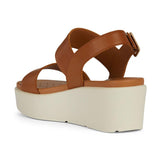 Geox Xand 2.2, Sandalia de cuña Mujer, Ocre, 39 EU