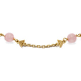EMPORIO ARMANI Pulsera de mujer de acero inoxidable o latón con cierre de langosta en tono dorado, Amarillo dorado