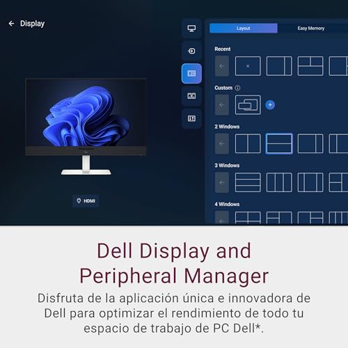 Dell 32 Plus Monitor - S3225QC, 4K UHD (3840x2160), 120Hz, QD OLED, 0.03ms, AMD FreeSync Premium Pro, HDR True Black 400, Dolby Vision, Altavoces Integrados, 3 USB-C, HDMI,