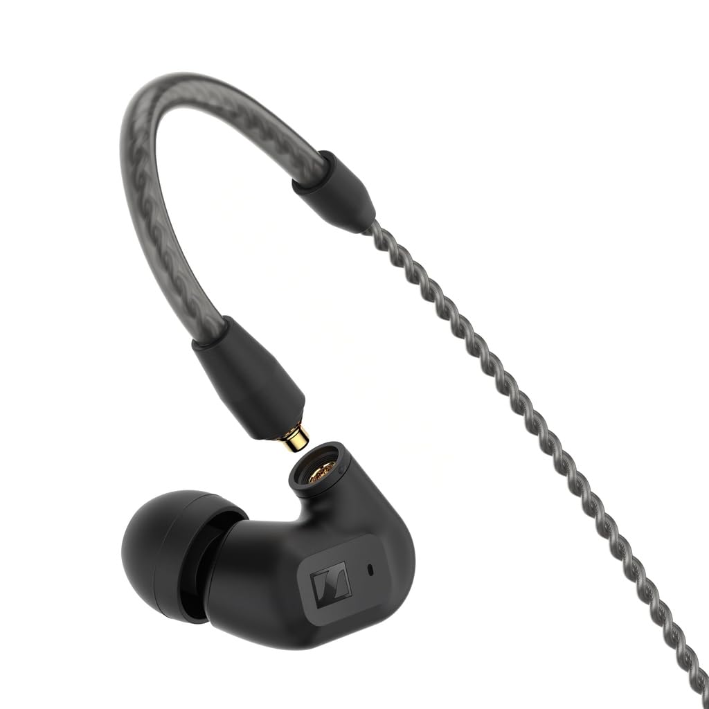 Sennheiser Auriculares estéreo audiófilos con Cable IE 200: Auriculares intraurales con Cable con Sonido nítido Superior de Alta fidelidad, Voz Realista y Graves impactantes - Negro
