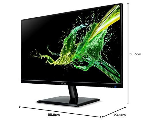 Acer EK251Q EBI - Monitor 25 " Full HD IPS 100 Hz (62,2 cm, 1920x1080, 16:9, 250 Nits, Tiempo de Respuesta 1ms VRB, AMD FreeSync, ZeroFrame, 1xVGA/1xHDMI 1.4) Monitor PC, Color Negro