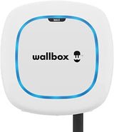 Wallbox Pulsar MAX, Cargador para Vehículo Eléctrico (7.4kW, Tipo 1, Wi-Fi, Bluetooth, OCPP, Interior/Exterior, 5m, Diseño facíl de Instalar), Blanco