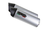 Maceta silenciosa GPR Royal Enfield Continental 650 2019/20 e4 Tubo de escape homologado con catalizador con tubo de conextion Furore Plata