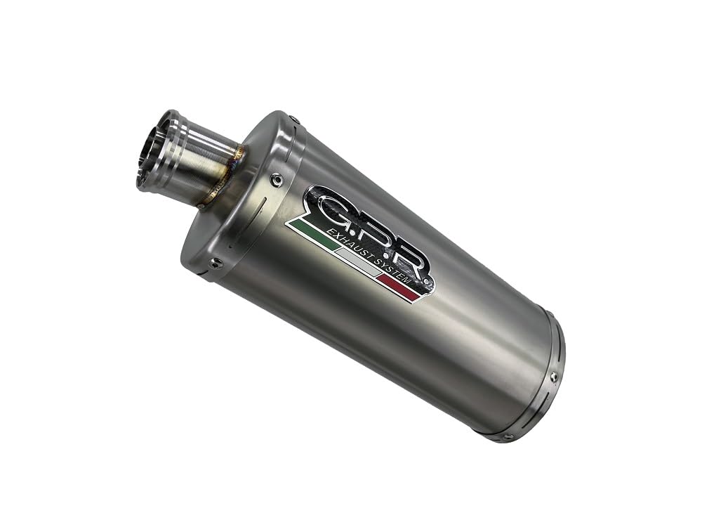 Escape GPR Smc 660 2005/2006 Classic Titanio Oval Par de terminales de escape homologados, suministrados con db asesinos extraíbles y accesorios específicos