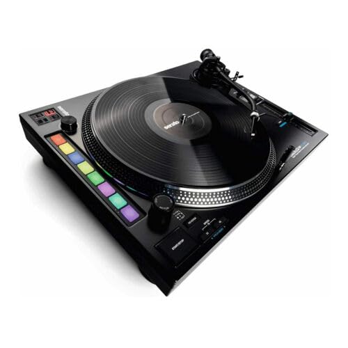 Reloop RP-8000 MK2 Giradiscos para DJ, 7 modos de funcionamiento codificados por colores RGB, Platter Play: controla la velocidad del giradiscos