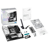ROG Strix B760-G Gaming WiFi - Placa Base Intel B760 (LGA 1700) mATX Blanco con 12+1 DrMos, DDR5, PCIe 5.0, Q-Release, 2X PCIe 4.0 M.2, WiFi 6E, Ethernet 2,5G, USB 3.2 Gen 2x2 Tipo C, Aura Sync