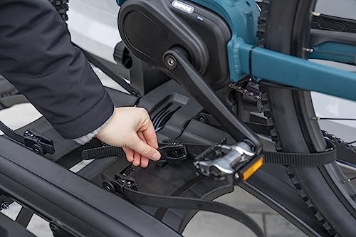 FISCHER Portabicicletas RoadLine Black para Embrague, portabicicletas para Coche, premontado, bloqueable, hasta 60 kg, Color Negro