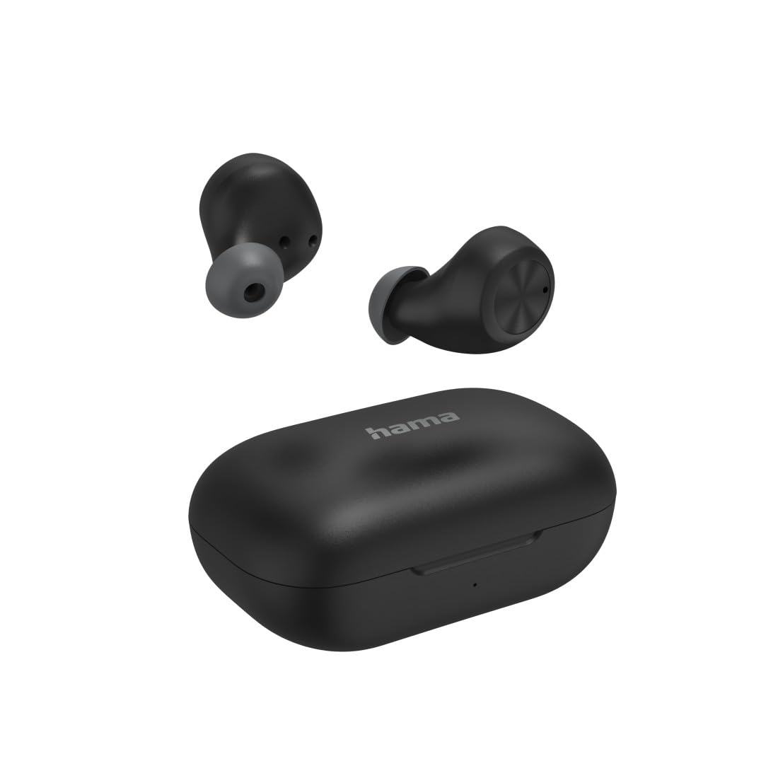 Hama True Wireless In Ear - Auriculares Bluetooth (batería de 4 Horas, Tiempo de conversación de 12 Horas, batería de 12 Horas, Auriculares con Carga inalámbrica y Cargador inalámbrico, protección
