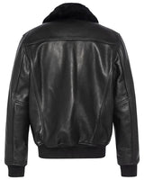 Schott NYC LCAVIATION24 - Chaqueta de piel, color negro, Negro, S