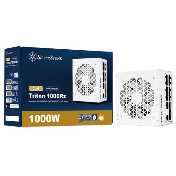 Silverstone Triton 1000Rz, Fuente de alimentación ATX Totalmente Modular PCIe 5 Cybenetics Gold 1000W, SST-TR1000R-GM-WWW