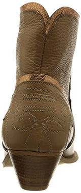 L37 HANDMADE SHOES Botines I Cuero Natural I Zapatos Hechos a Mano I Cómodo y Elegante I Here Comes The Rain I, Bota de Tobillo Mujer, Marrón Claro Dorado, 38 EU
