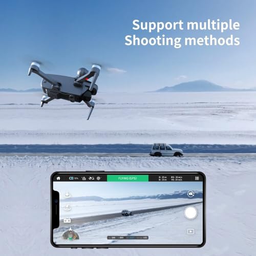 LUXWALLET Valkyrie X Dodge – 5 Ghz WiFi GPS Drone - Micro-SD Kaart Ingang- 4K Camera – 6000 Meter - Laser Obstakel Ontwijking- 3 Assige Gimbal – Return To Home – Borstelloze Motor – Grijs