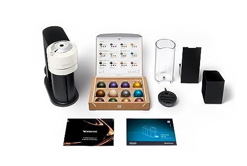 De'Longhi Cafetera Nespresso Vertuo Next, Cafetera Express de Cápsulas de Café Superautomática, Máquina de Café con Wifi y Bluetooth, ENV120.W, Blanco