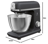 Electrolux E5KM1-4BPT - Amasadora planetaria Create 5 de aluminio fundido, 1200 W, 6 ajustes, 330 x 245 x 380 mm, color negro perla