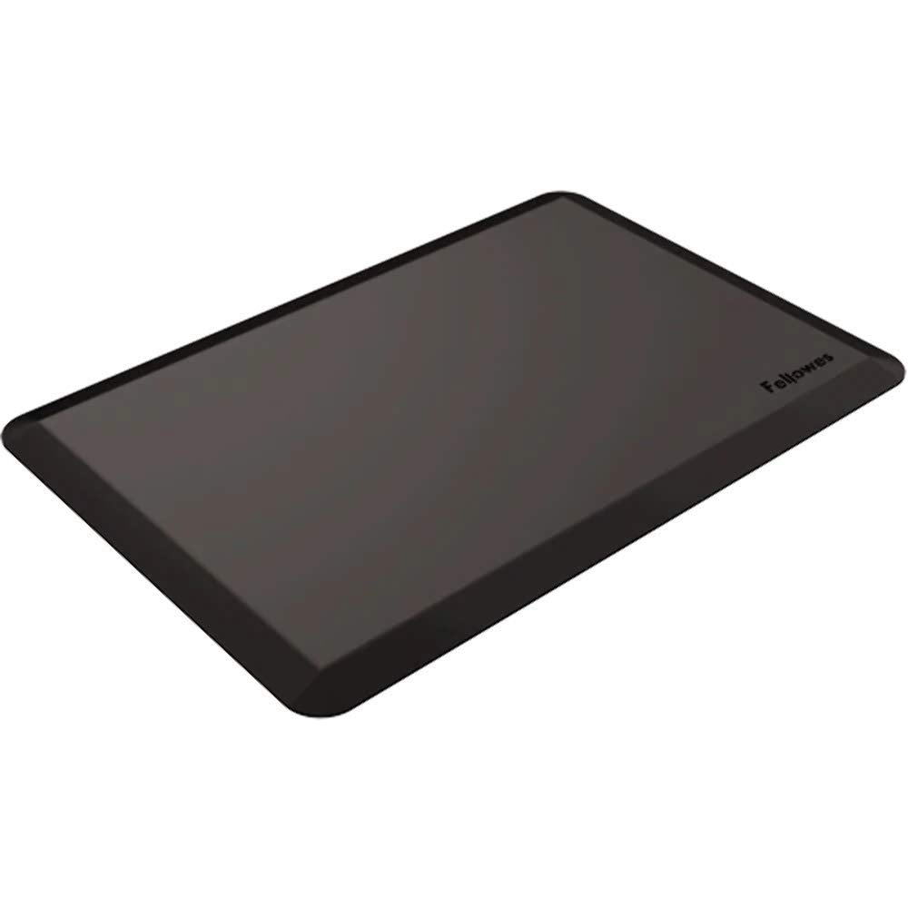 Fellowes - Alfombra ergonómica antifatiga, para trabajar de pie, compatible con mesas regulables en altura, color negro