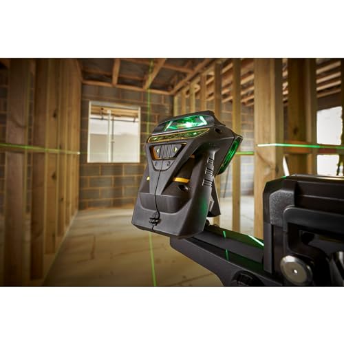 STANLEY FATMAX FMHT1-77356 - Trazador de Líneas Láser X3G, 3 x 360° en Color Verde, Visible a 4 Veces la Distancia, Precisión de +/-3mm a 10m, Resistente al Agua, Batería de Larga Duración