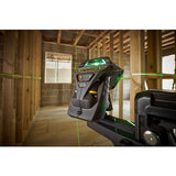 STANLEY FATMAX FMHT1-77356 - Trazador de Líneas Láser X3G, 3 x 360° en Color Verde, Visible a 4 Veces la Distancia, Precisión de +/-3mm a 10m, Resistente al Agua, Batería de Larga Duración