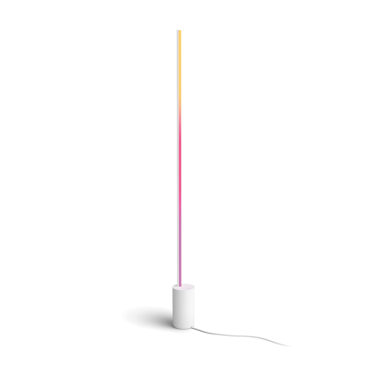 Philips Hue Signe Gradient– Lámpara inteligente, Lámpara de Pie LED Inteligente, Luz Blanca y de Luces de Colores, sistema de iluminación con tira led Compatible con Alexa y Google Home, Color Blanco