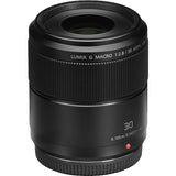 Panasonic LUMIX G Macro, 30 mm, F2.8 ASPH, MIRRORLESS Micro Cuatro TERCEROS, Mega Optical I.S, H-HS030 (USA Black)
