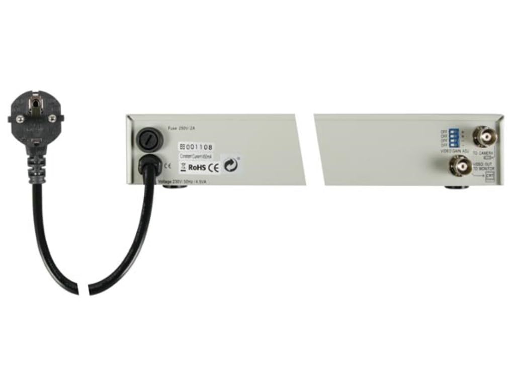 EtiamPro Cámara de vigilancia analógica, cámara de Seguridad para Exteriores, cámara Bala, Impermeable, Resistente a la Intemperie, 750 líneas de TV, cilíndrica, Cable único para alimentación y señal