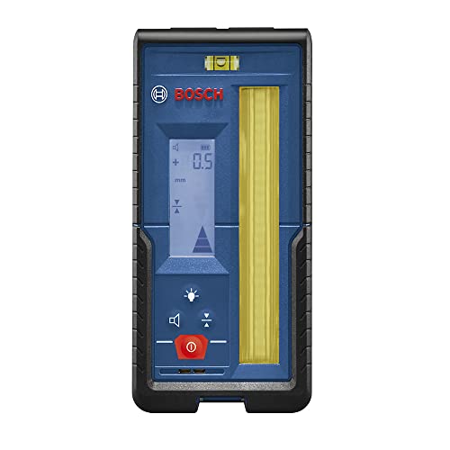 Bosch Professional Receptor láser LR 45, soporte RB 45, 2 pilas AA, alcance: hasta un radio de 300 m, color rojo y verde