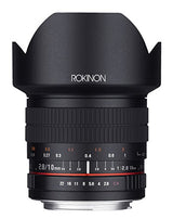 Rokinon Lente Ultra Gran Angular F2.8 ED AS NCS CS de 10 mm para cámaras Digitales Fuji X Mount (10M-FX), Color Negro
