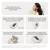 XIAOMI OpenWear Stereo - Auriculares inalámbricos, cancelación de Ruido, Driver dinámico, Doble micrófono, 7.5 Horas de autonomía y 38,5 Horas con el Estuche de Carga, Cosmic Grey (Versión ES)