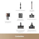 DREAME V30 Aspirador Sin Cable, Limpieza a 0 mm de Los Bordes, Succión de 330 AW, Antienredos, Limpieza de Alfombras de Pelo Largo y Suelos Duros, Limpieza de Pelos de Mascotas, Auto. Máx. de 90 Min