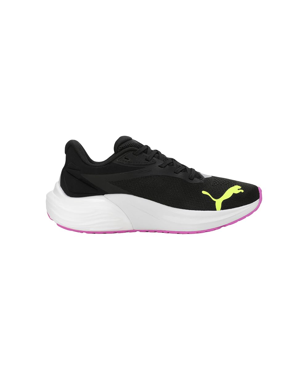 PUMA Electrify Nitro 4 WN, Zapatillas para Correr de Carretera Mujer, Black-Yellow Alert, 37.5 EU