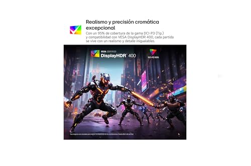 LG 32G810SA-W Monitor Ultragear, 31.5", 4K UHD, Panel IPS, 3840 x 2160, 144Hz, 1ms, G-Sync Compatible y FreeSync Premium, Pivotable, Blanco