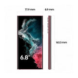 Samsung Galaxy S22 Ultra 5G (256 GB) Burdeos + Cargador – Teléfono móvil libre, Smartphone Android (Versión Española)