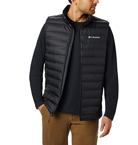 Columbia Lake 22 Down Vest, Chaleco Acolchado para Hombre, Black, Talla L