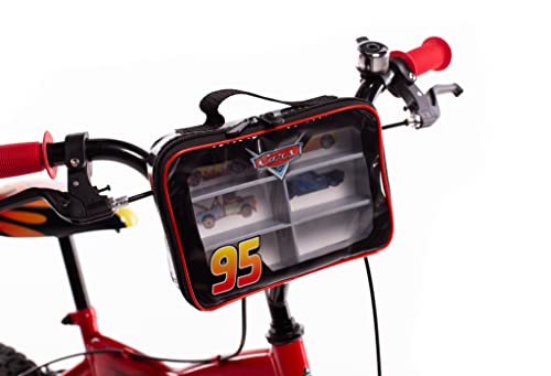 Huffy Bicicletta Pollici Bicicleta de 14 Pulgadas Disney Cars Luxury, Unisex-Baby, Rojo