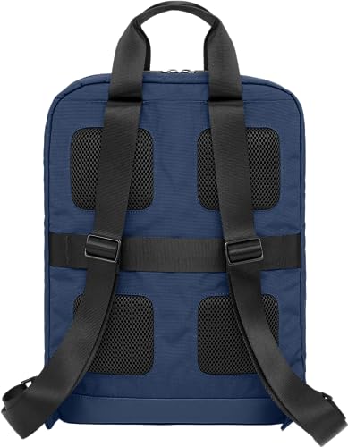 Moleskine Mochila Vertical Colección Metro, Bolso Porta Pc para Laptop, Notebook, iPad y Tablet hasta 15 Pulgadas, Dimensiones 31 x 42 x 10 cm, Color Azul Zafiro