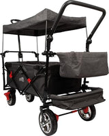 Small Foot Carrito Plegable con Techo Desmontable, protección contra Lluvia, Frenos, asa Regulable y máx. 80 kg, 12729, Color Coloured