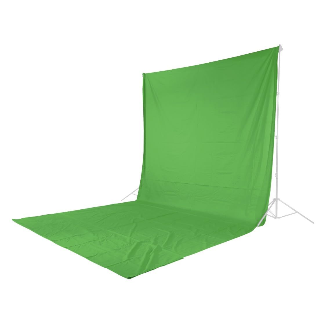 Hama Fondo de fotografía de Tela de 2,95 x 6 m (Fondo Plegable para Estudio fotográfico, 100% algodón, Pantalla Verde, Fondo para fotografía, vídeo y televisión), Color Verde