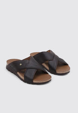 Panama Jack Salman, Sandalia Plana Hombre, Marron C17, 42 EU