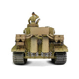 Forces of Valor Waltersons MP-912042D - Campaña Tiger I Tunisia a Escala 1:32 (Modelo de producción Inicial) Heavy King Tank de Metal Fundido a presión, Coleccionable Militar, Amarillo del Desierto