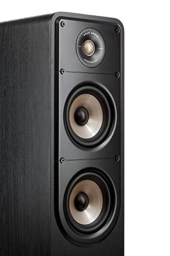 Polk Audio Signature Elite ES55 - Altavoz de Suelo (Alta fidelidad, para música y Cine en casa), Color Negro