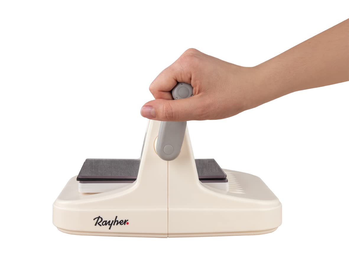 Rayher Máquina troqueladora papel y embossing, A5, incluye placas, para manualidades, 50272000