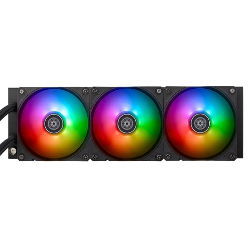 SilverStone Technology NovaPeak 360 ARGB, Solución superior de refrigeración líquida multiuso con increíbles efectos de iluminación ARGB, SST-NP360-ARGB