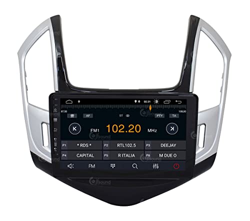 Radio de Coche para Chevrolet Cruze después 2013 Negro/Plata Android GPS Bluetooth WiFi USB Dab+ Touchscreen 9" 4core Carplay AndroidAuto