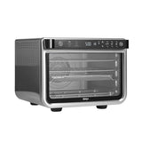 Ninja Foodi Horno multifunción 10 en 1, Mini horno portátil para encimeras y superficies de trabajo, 10 funciones de cocción, Freír con aire, Asar, Parrilla, Hornear y más, en plata y negro, DT200EU